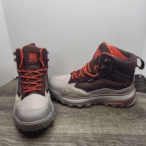 New VANS MTE Crestline ADV GORE-TEX Waterproof Boots Maroon Mens Sz 7 Wms 8.5